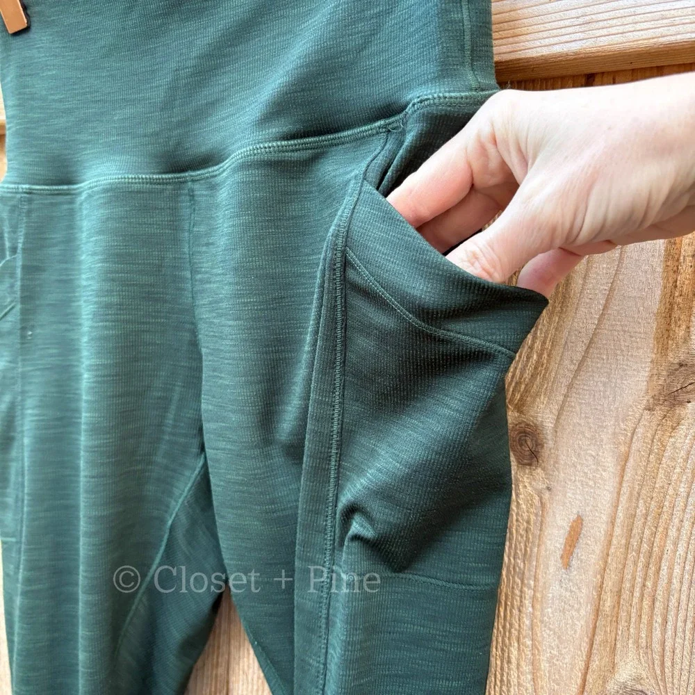 Prana Becksa 7/8 Leggings Deep Pine Heather Green Size Medium - Picture 6 of 12